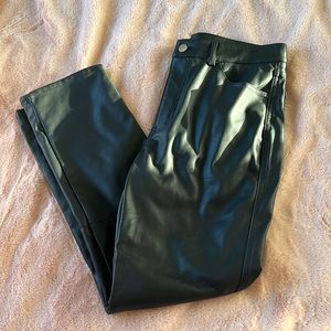 Pleather black H&M pants